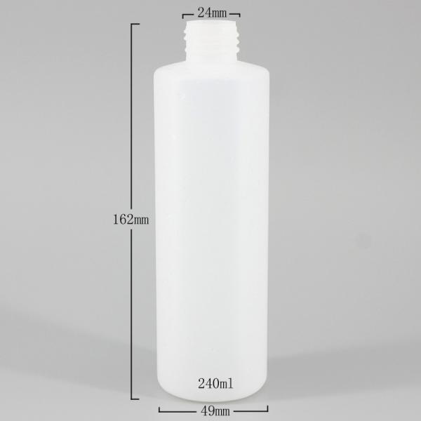 Customized 280ml 300ml Cylindrical Shampoo Pump Bottles
