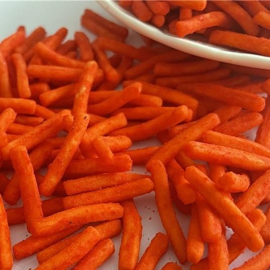 Quality No Additives Chilli Rice Crackers Spicy Shrimp Crackers Strips for sale