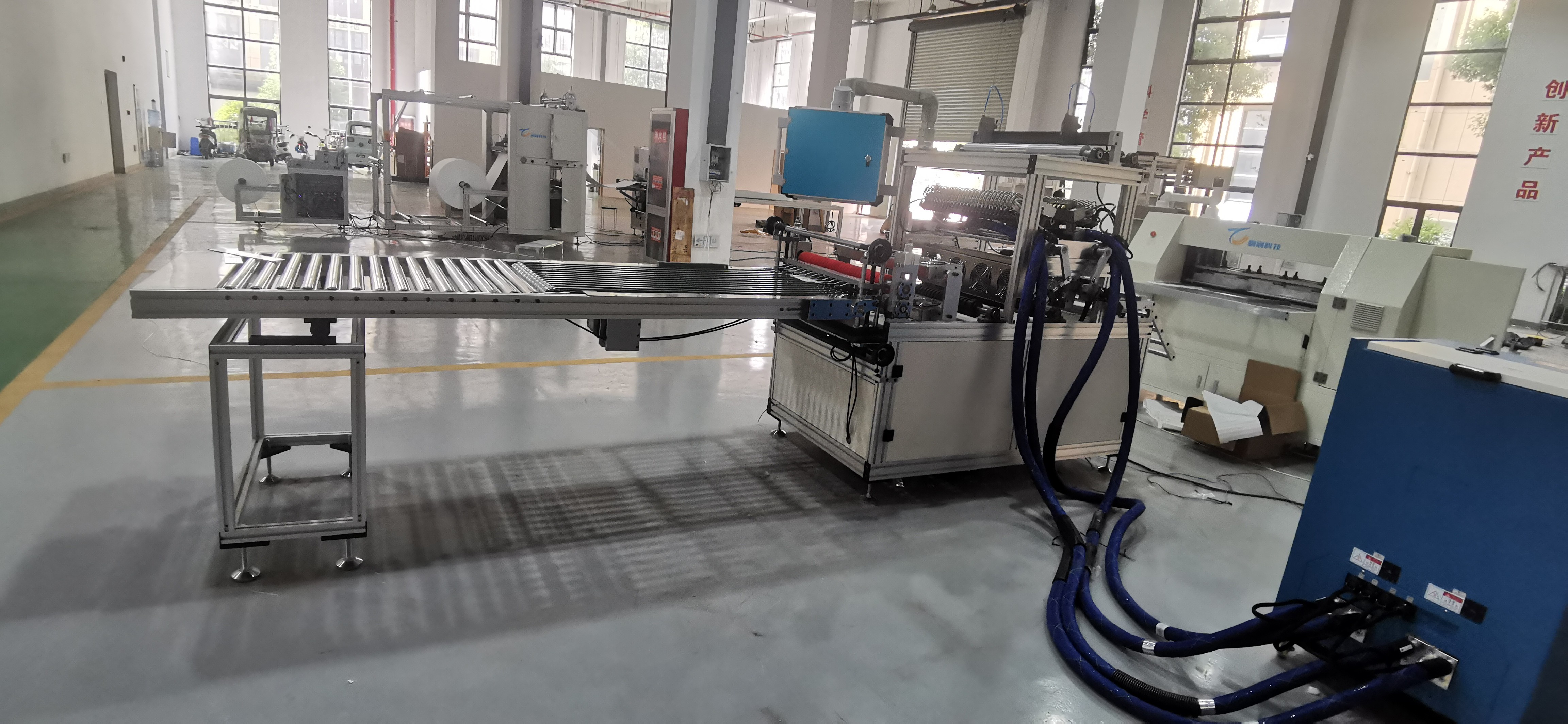 Fully Automatic Filter Paper Pleating Machine Gluing Filter Production Line 220V