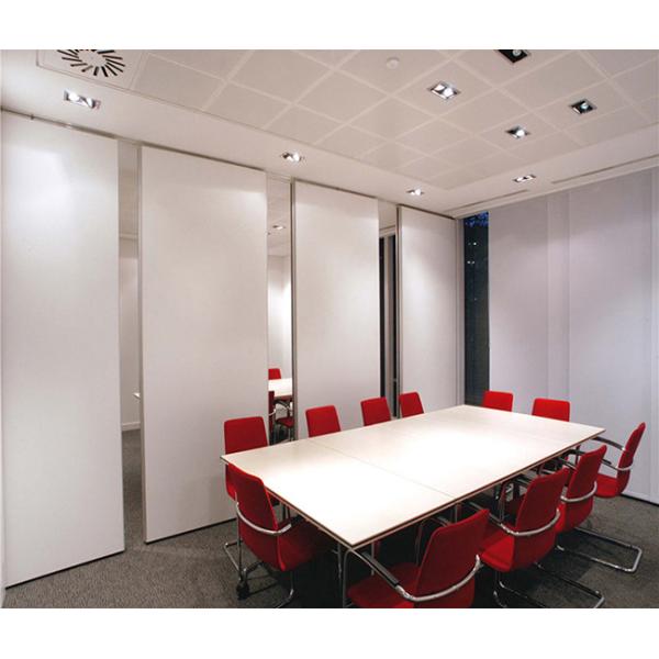 White Fabric Cushion Folding Partition Wall Light Yellow For Restaurant