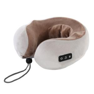 China Multifunctional U Shaped Massage Memory Foam Pillow Electric Neck Relief on sale