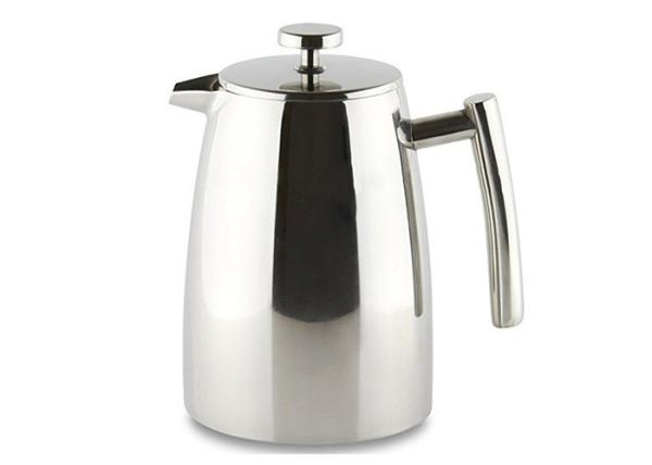 Quality Mirror Polished Double Wall French Press Pot 17/34oz Steel French Press Coffee Maker for sale