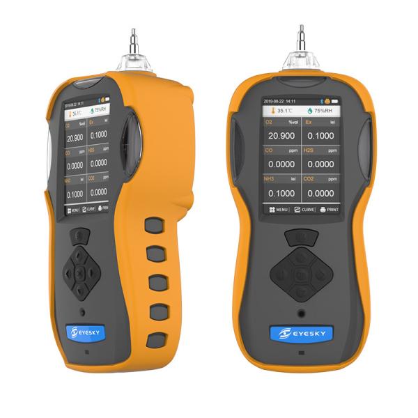 TFT LCD Display CO H2S CO2 pid voc NH3 NO2 SO2 Portable Multi Gas Detector For Gas Leak Test