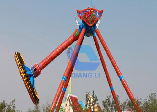Quality Thrill Theme Park Extreme Frisbee Ride , 360 Degree Rotation Big Pendulum Ride for sale