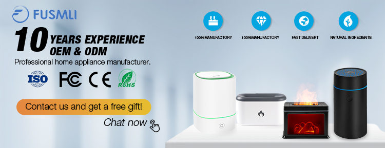 Wholesale Aromatherapy Scent Customized Essential Oil Aroma Diffusers Ultrasonic USB Diffuser Bicolor Flame Humidifier