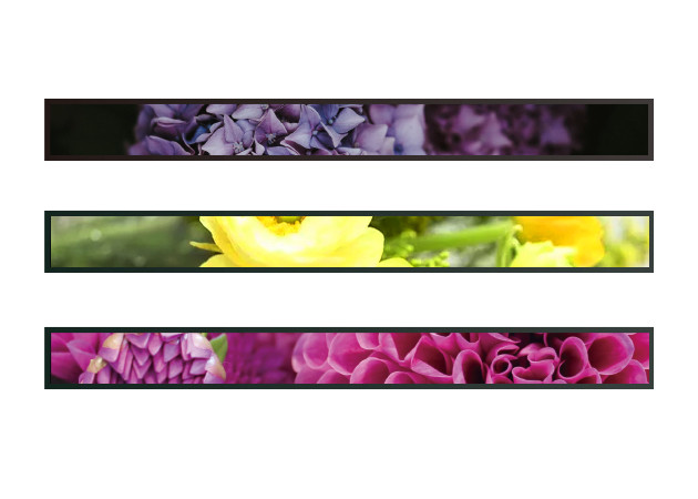 600cd/M2 Stretched Display Screen Digital Signage Bar Max Resolution 1920x540