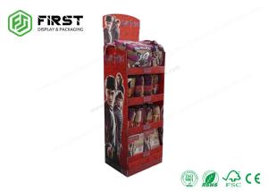 Buy cheap Customized Logo Printed Foldable Paper Floor Display Stand For Retail Promotion product
