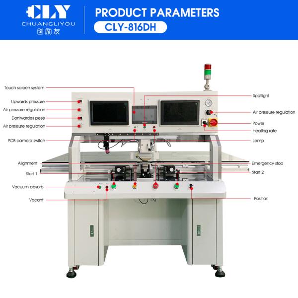Tab Cof Acf LCD Bonding Machine For TV Screen Repair Pulse Heating Type