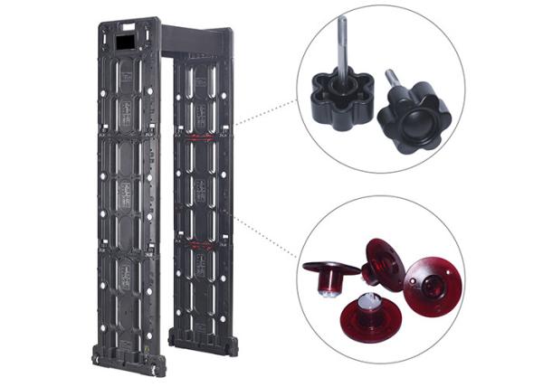 Touch screen 24 zones Walk Through Metal Detector deep search with Wireless