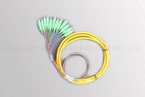 China 12 Color Sc Apc Pigtail SC / APC Bundle 0.9mm Cable Diameter ISO9001 Certification on sale