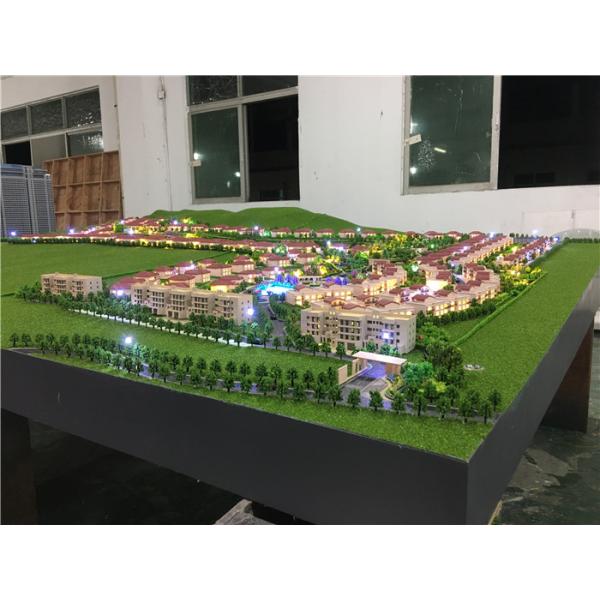 Led Lighting Architectural Model Making Materials , Real Estate Scale Mockup