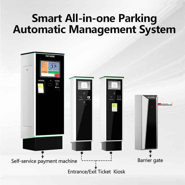 Self-Service Parking Ticket Machine with QR Code and LCD for Parking Solution