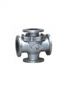 Buy cheap Four Way Ball Valve Steel Ball Valves Trunnion Mounted Type product