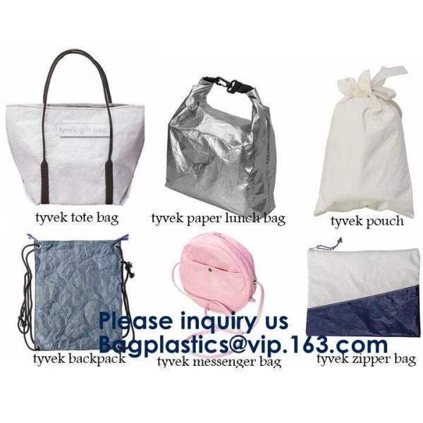 Reusable Promotional Green Tyvek Shopping Tote BagWaterproof Washable Eco k Handy Makeup Cosmetic Clutch Bag Cases