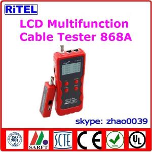 Buy cheap all-in-one LED display cable tester &amp; locator 868 for wire, lan and coaxial cable with RJ11, RJ45, BNC, USB, 1394 ports product