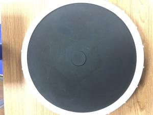 China Black Nano Bubble Diffuser , Membrane Disc Diffuser For Fish Aquaculture Water Treatment on sale