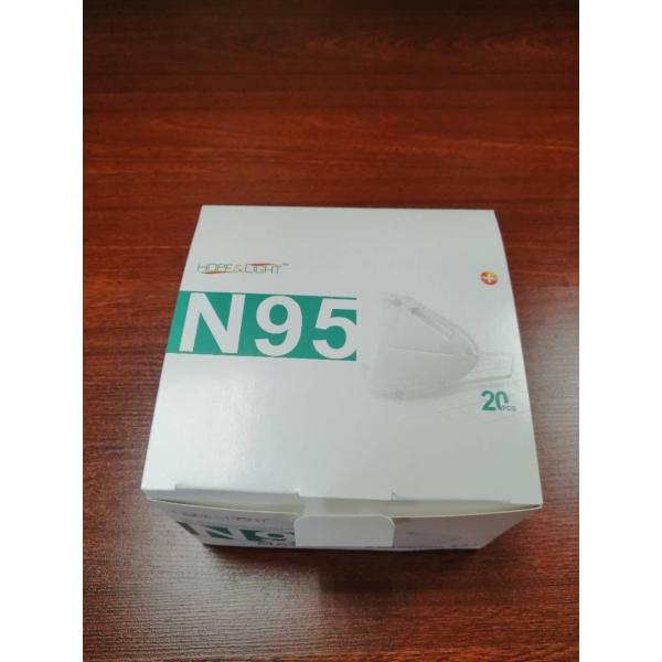 4 Ply Non Woven N95 Respirator Mask Plat Folded N95 Air Mask With Ear Loop