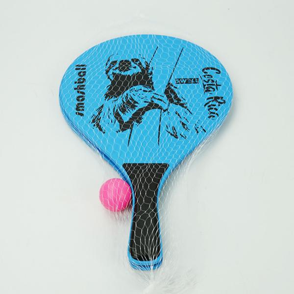 Quality Plastic Handle Wooden Rackets Beach Customized Polyester Tennis Padel Racket for sale