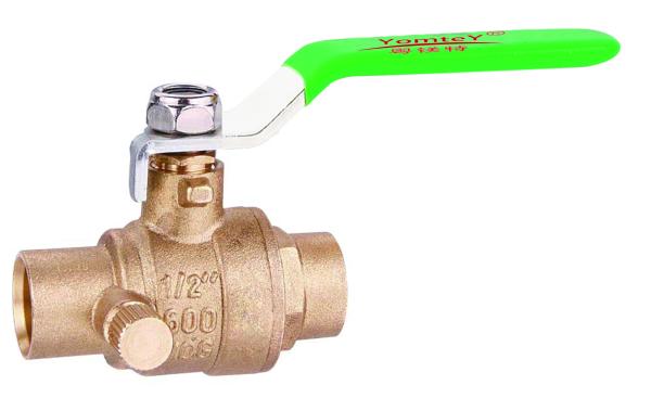 Quality YomteY LF Brass Ball Valve CxC with Drain for sale