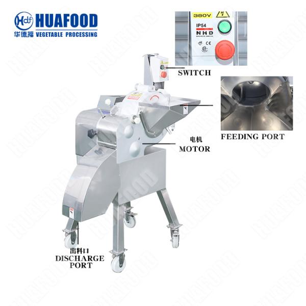 Multi-functional commercial vegetable slicing and dicing cube cutting machine
