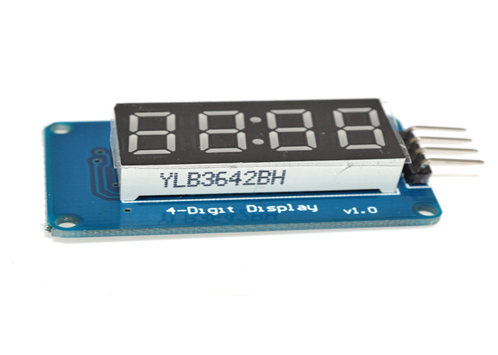Four Bits LED Clock Display 4 Pins 42 * 24 * 12mm Level Control Interface