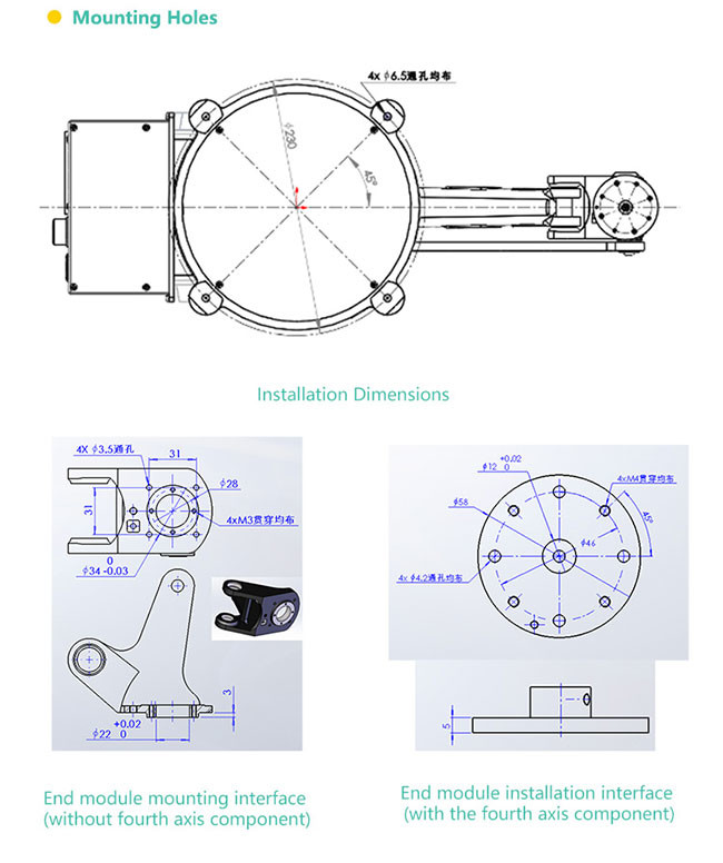 Industrial Multi Axis Robot Arm With High Quality And Speed