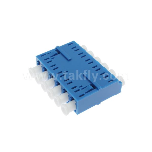 Quality LC/UPC 6 Ways Adapter , SM OS2, Blue ,Without Flange Single Mode  for Network for sale