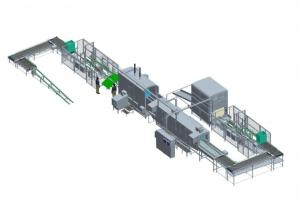 Buy cheap Continuous Robotic Palletizing Depalletizing Systems With Pallet Stacker product