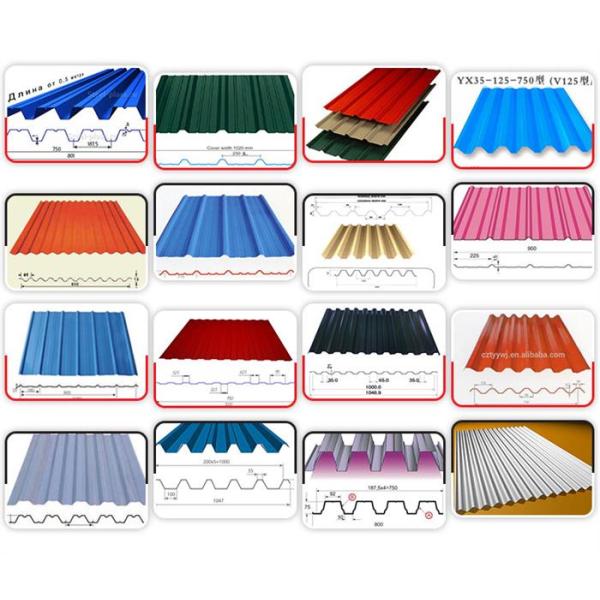 Automatic Glazed Tile Roll Forming Machine With 2.5 Ton Capacity Decoiler