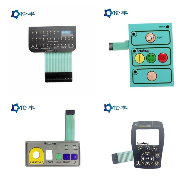 3M467 LED Membrane Keypad Non Tactile Matte Medical Equipment