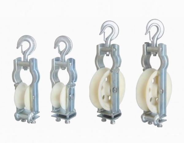 Skyward And Hooked Conductor Wire Rope Pulley Stringing Sitting And Hanging Type