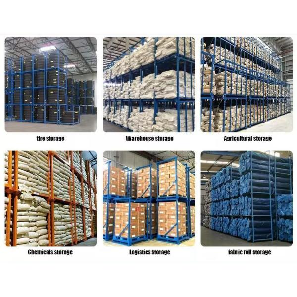 Light Duty Tire Stack Racking , Vehicle Tyres Stackable Industrial Shelving