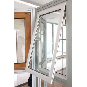 Double Glass Aluminum Awning Window Tempered Glass Aluminum House Window