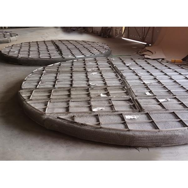 Round Stainless Steel Mesh Pad Demister 1400mm 3 Sections