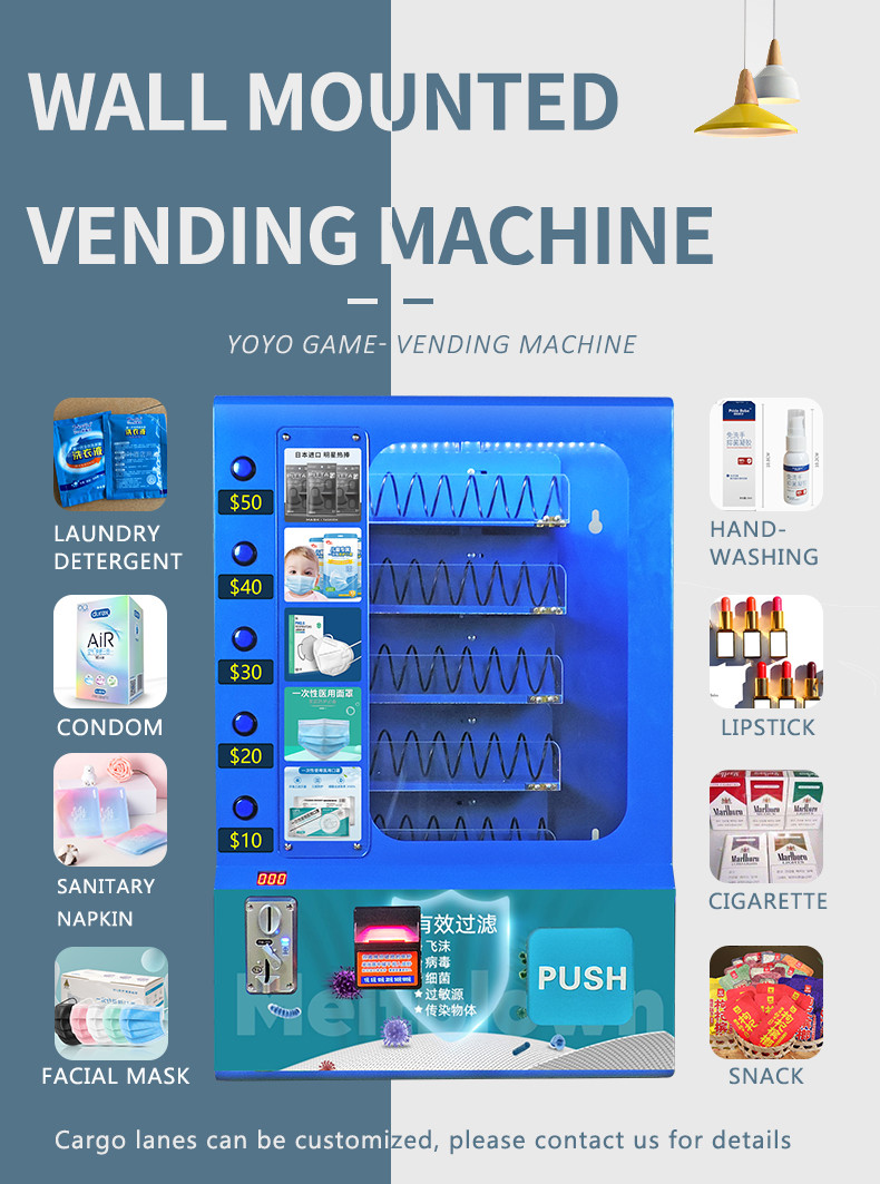 Small Wall Mounted Vending Machine Smart Mini Condom Vending Machine for Sale
