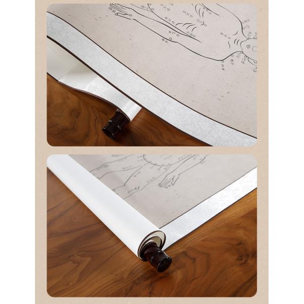 Rice Paper Pure Handmade Acupoint Map , Acupuncture Point Wall Chart 60x125cm