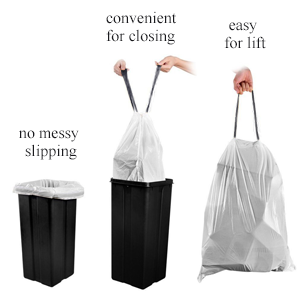 compostable cornstarch to protect the environment flat bags on roll for food package accept custom design printing