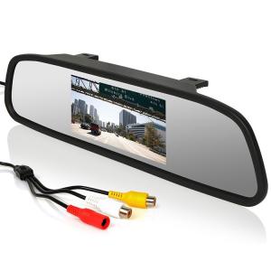 Buy cheap Auto Adjusting Brightness Vehicle Rear View Mirrors 4.3&quot; LCD Screen With Universal Mount product