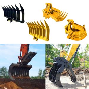 China Q355B Nm400 Excavator Rake Bucket , Antiwear Digger Rake Bucket on sale