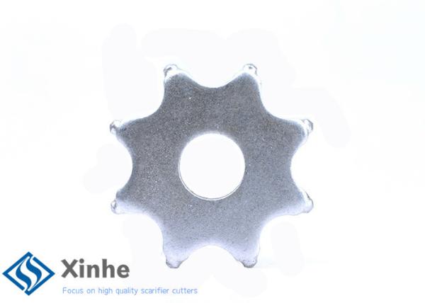 Quality Concrete Flail Scarifier Cutters , Standard 8 Spike Carbide Steel Cutter for sale