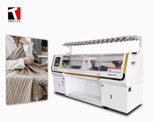 100'' Blanket Knitting Machine , 10 Gauge Jacquard Sweater Machine