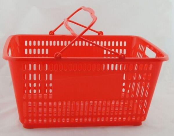 Quality Flexible Plastic Shopping Hand Baskets / Reusable Grocery Shopping Baskets With Handles for sale