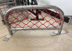 Galvanized Width 2.5m Chain Link Fabric Fencing For Revolt Activities