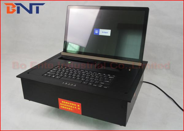 Quality Conference Tabletop Motorized Flip Up Lcd Monitor Meeting Lifting Device With Keyboard & Mouse for sale