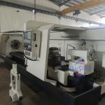 Double Chuck Horizontal Fanuc CNC Pipe Threading Lathe Machine For Metal