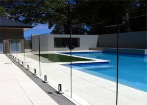 China High Strength 5mm 6mm 8mm Clear Tempered Glass Frameless Pool Fence Glass on sale
