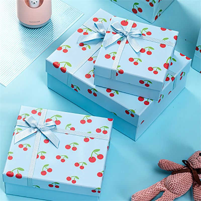 Rigid Lid and Base Gift Box Custom Logo Printed Paper Packaging Jewelry Jewellery Square Ring Necklace Gift Box with Foam Insert