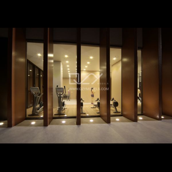 1:30 Scale Realistic Luxury Apartment Model with iPad Controlled Lighting for Dubai Real Estate