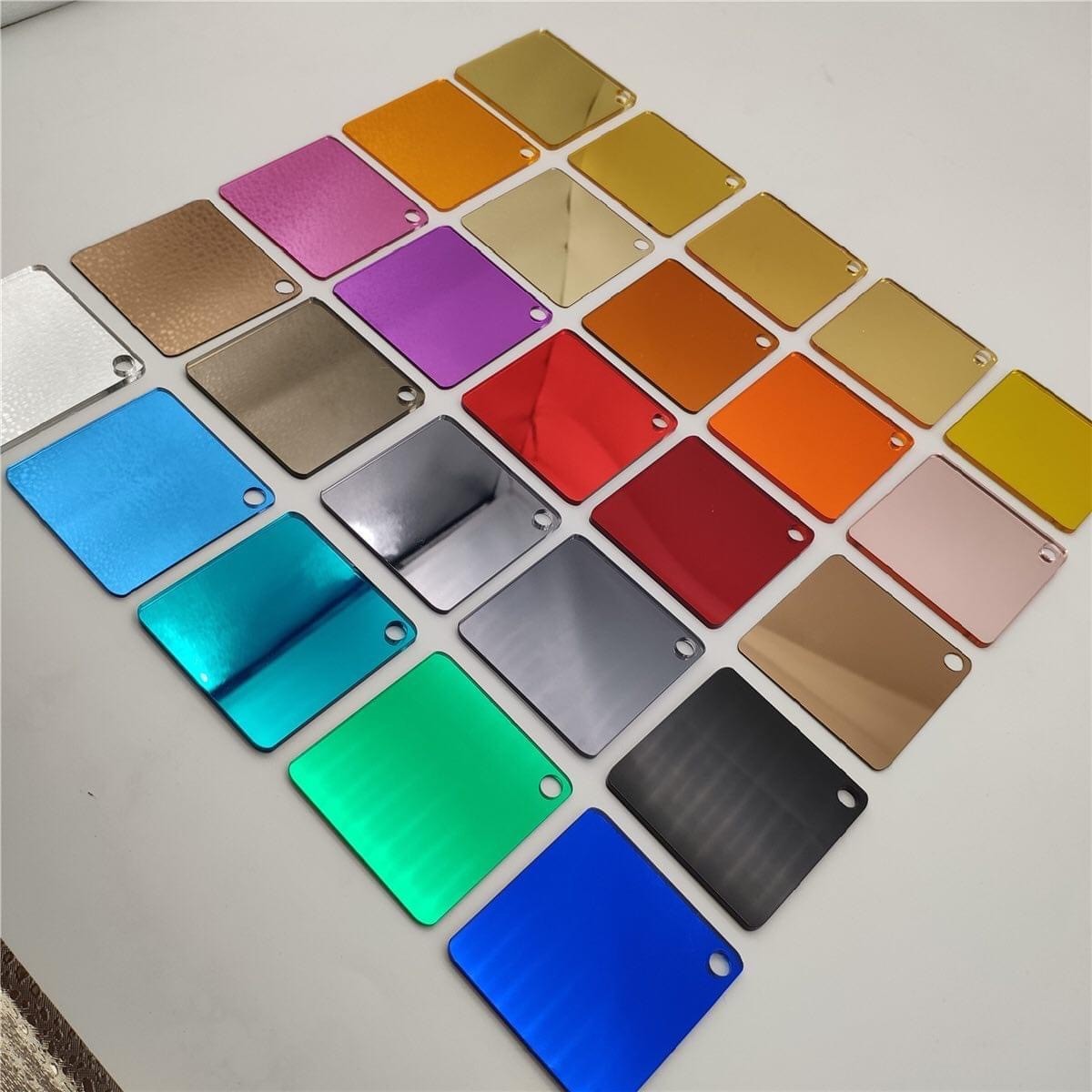 Silver Rose Gold Acrylic Mirror Sheet PMMA Mirrored Colored Acrylic Sheet 0.6-6mm