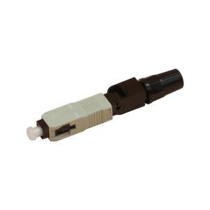 Single Mode SC APC Drop Cable Fiber Optic Fast Connector For FTTH / Sc Fiber Optic Connector
